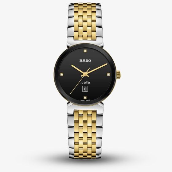 Rado Ladies Florence Two Tone Black Dial Watch R48913703