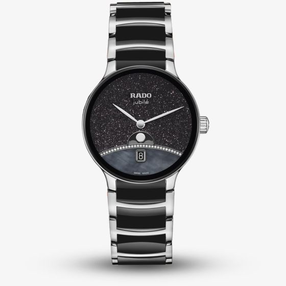 Rado Ladies Limited Edition Centrix Moonphase Mother Of Pearl & Aventurine Dial Watch R30234762