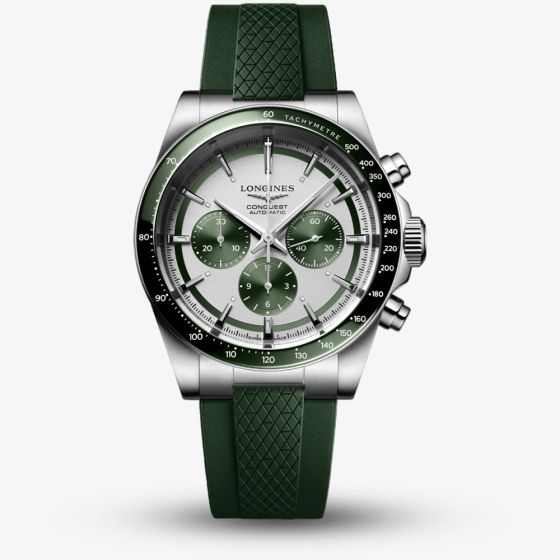 Longines Conquest Chronograph Green Watch L3.835.4.02.9