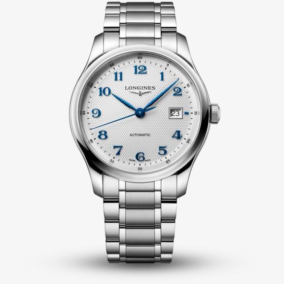 Longines Mens Master Collection Silver Dial Bracelet Watch L2.950.4.73.6