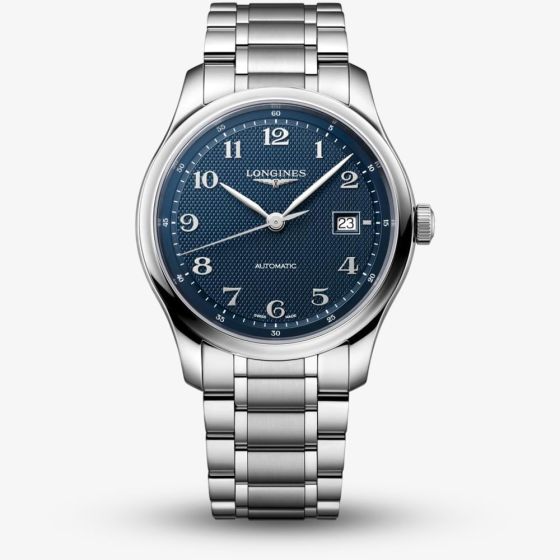 Longines Mens Master Collection Blue Dial Bracelet Watch L2.950.4.93.6