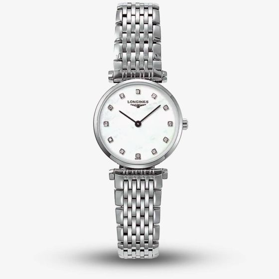 Longines Ladies La Grande Classique Diamond Set Mother Of Pearl Dial Bracelet Watch L4.209.4.87.6