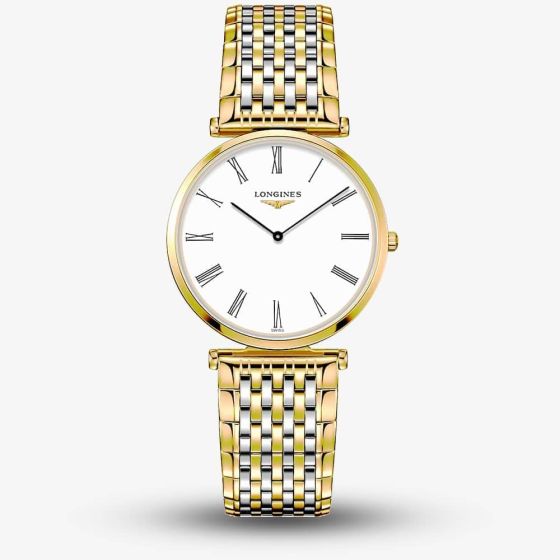 Longines Ladies La Grande Classique White Dial Two Colour Bracelet Watch L4.709.2.21.7