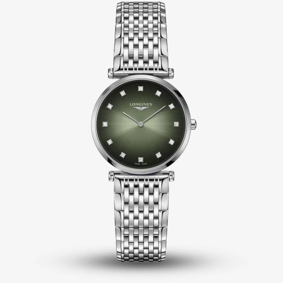 Longines Ladies La Grande Green Dial Watch L4.512.4.92.6