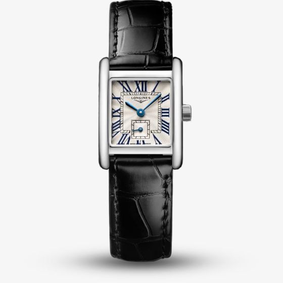 Longines Ladies Mini Dolcevita Square Silver Dial Watch L5.200.4.71.2