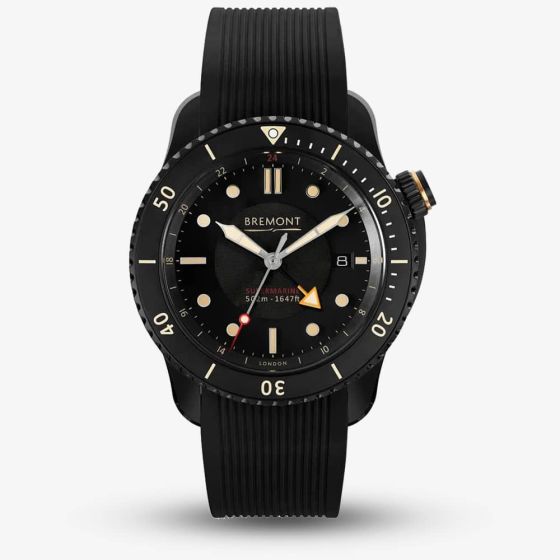 Bremont Mens S502 Jet Automatic Black Watch S502-JET-R-S