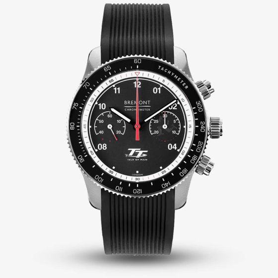 Bremont Mens Limited Edition Isle Of Man TT Black Chronograph Watch IOM-TT-22-R-S