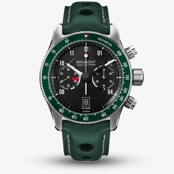 Bremont Mens Limited Edition Jaguar E-Type 60th Anniversary Watch E-TYPE-60TH-GN-SS-R-S