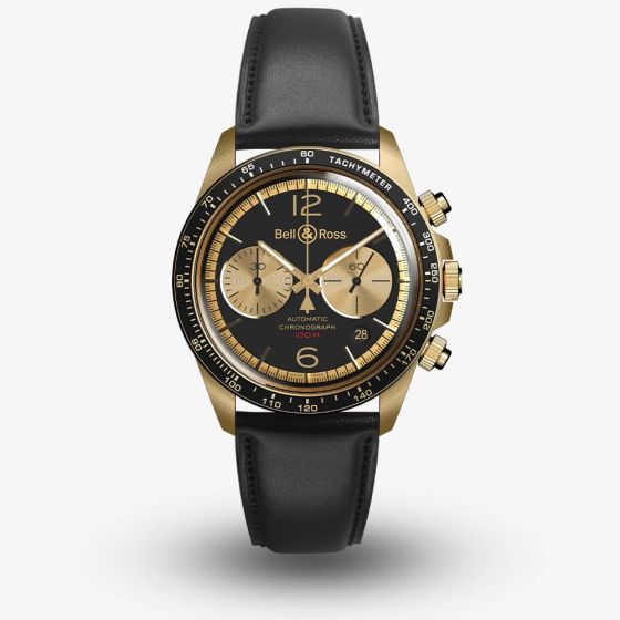 Bell & Ross BR V2-94  Bellytanker Bronze Limited Edition Leather Strap Watch BRV294-BC-BR/SCA