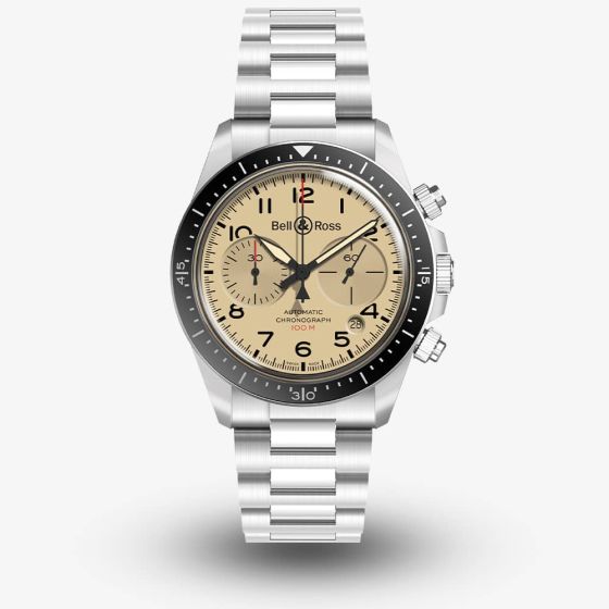 Bell & Ross BR V2-94 Military Beige Bracelet Watch BRV294-BEI-ST/SST