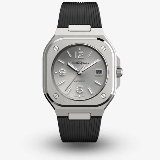 Bell & Ross Mens Automatic Strap Watch BR05A-GR-ST/SRB