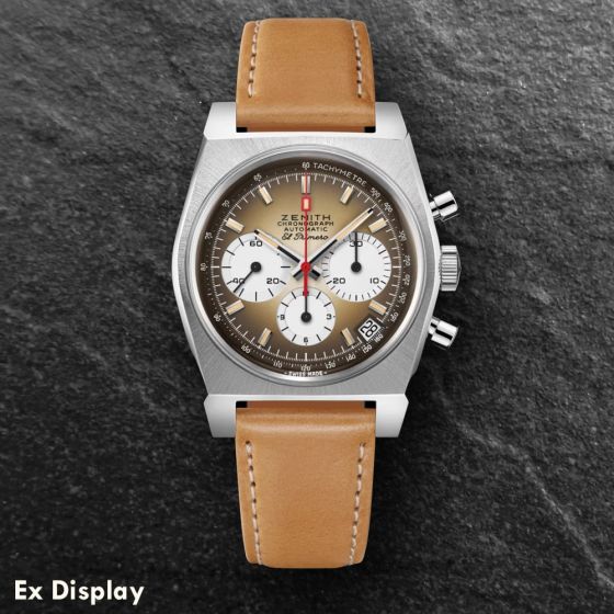 Ex-Display Zenith Mens Chronomaster Revival El Primero A385 Brown Watch 03.A384.400/385.C855