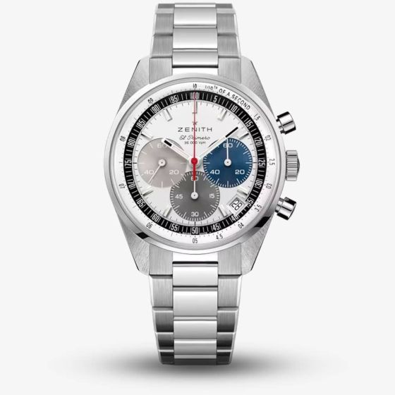 Zenith Mens Chronomaster Original Silver Bracelet Watch 03.3200.3600/69.M3200