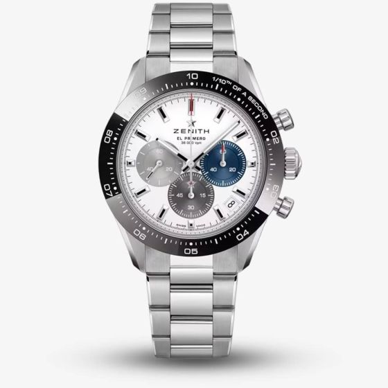 Zenith Mens Chronomaster Sport White Dial Bracelet Watch 03.3100.3600/69.M3100