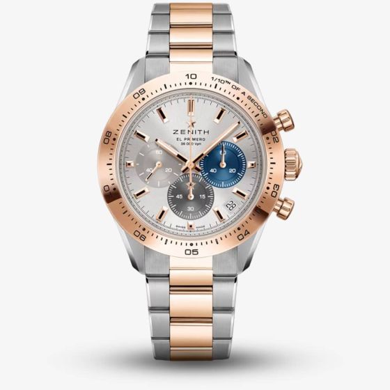 Zenith Ladies Chronomaster Sport 18ct Rose Gold Two Colour Bracelet Watch 51.3100.3600/69.M3100