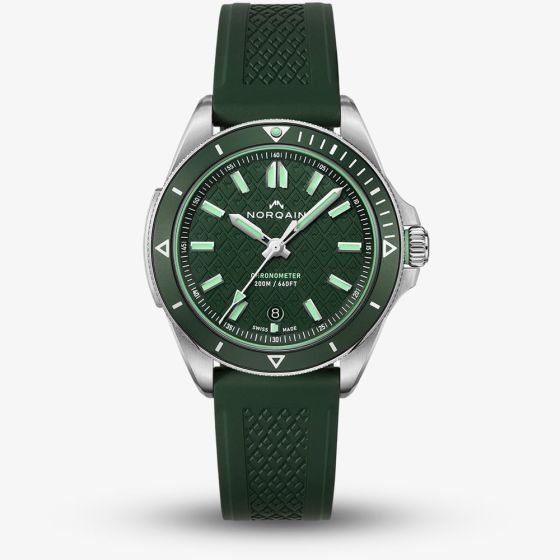 NORQAIN Adventure Green Rubber Strap Watch N1300.08S02.E01.R01