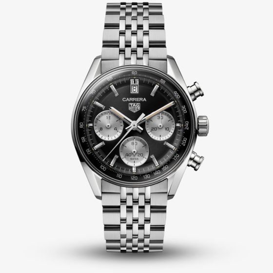 TAG Heuer Mens Carrera Chronograph Black Dial Watch CBS2210.BA0048