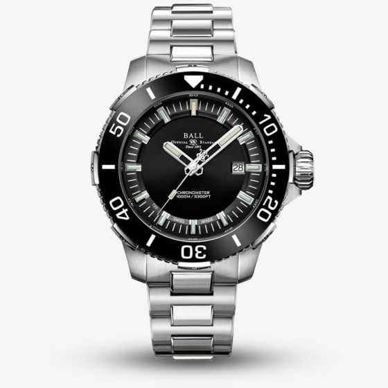 BALL Mens Engineer Hydrocarbon Deepquest Black Ceramic Watch DM3002A-S3CJ-BK