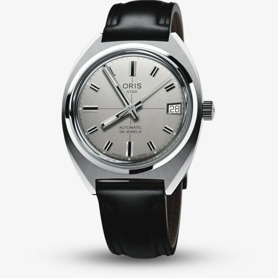 Oris Unisex Star Edition Black Leather Strap Watch 01 733 7813 4151-Set