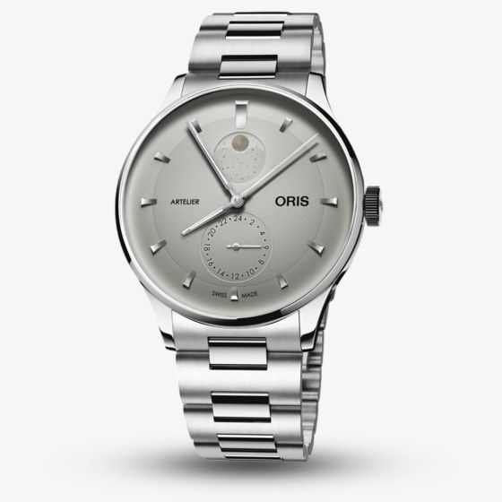 Oris Mens Artelier Complication White Dial Stainless Steel Bracelet Watch 01 782 7811 4051-07 8 20 20