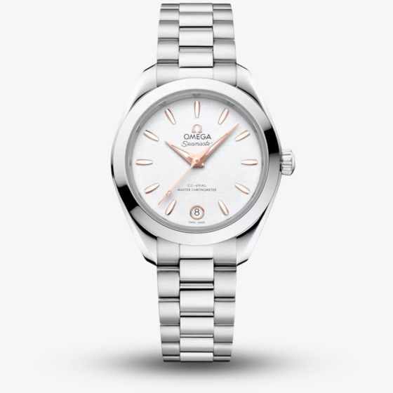 OMEGA Ladies Seamaster Aqua Terra 150m White Dial Watch 220.10.30.20.02.001
