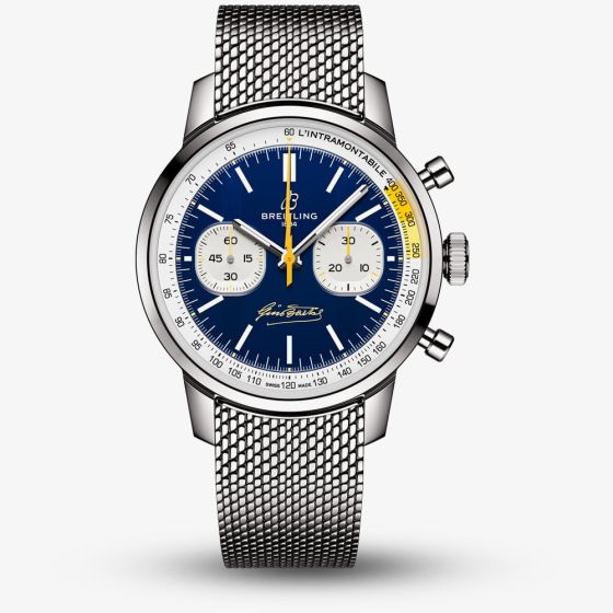 Breitling Limited Edition Mens Top Time B01 Coppi & Bartali Blue Dial Watch AB01767A1C1A1