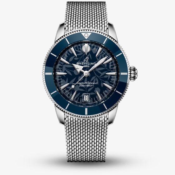 Breitling Mens Superocean Heritage Limited Edition Kelly Slater Blue Dial Watch AB31101A1C1A1