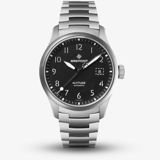 Bremont  Mens Altitude 39 Date Watch ALT39-DT-SS-BK-B