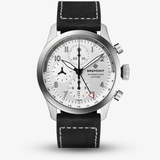 Bremont Mens Altitude Chronograph GMT Automatic Watch ALT42-CHR-G-SS-SI-L-S