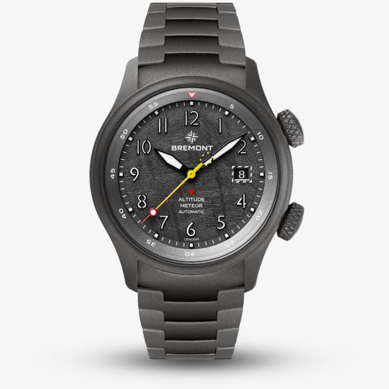 Bremont Mens Limited Edition Altitude MB Meteor Stealth Grey Automatic Watch ALT42-MT-GRTI-GR-B