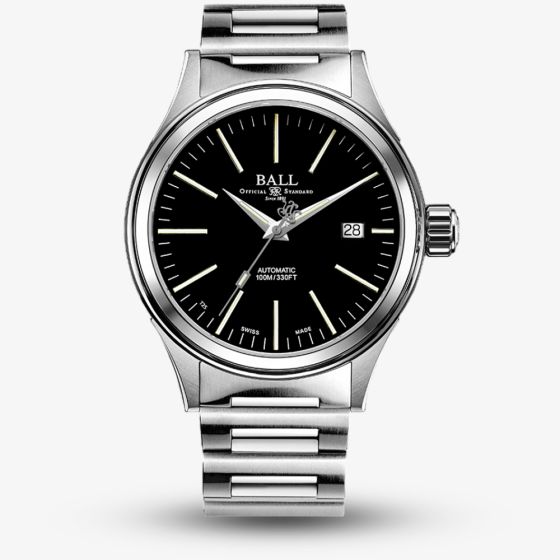 BALL Mens Fireman Enterprise Black Dial Watch NM2098C-S20J-BK