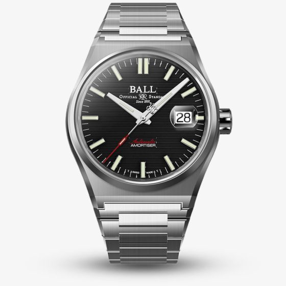 BALL Mens Roadmaster Perseverer Black Dial Watch NM9050C-S1-BK