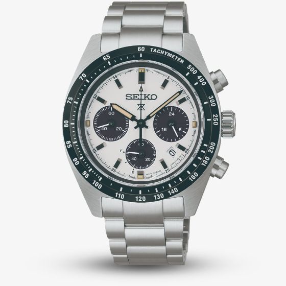 Seiko Mens Prospex Speedtimer Youngtimer Monochrome Bracelet Watch SSC961