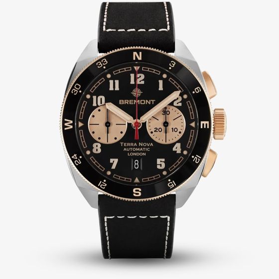 Bremont Mens Limited Edition Terra Nova Jimmy Chin Chronograph Watch TN42JC-CHR-BI-BK-L-S