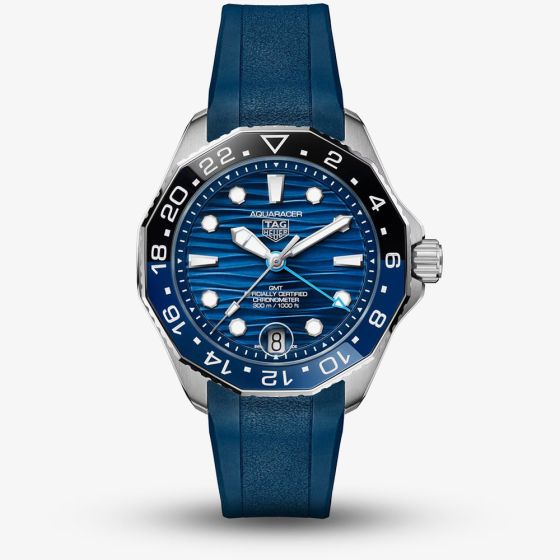 Tag Heuer Mens Aquaracer Professional 300 GMT Blue Watch WBP5114.FT6259