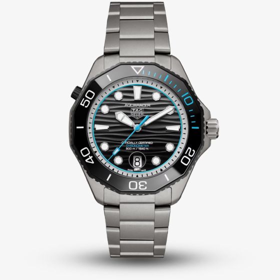 TAG Heuer Mens Limited Edition Aquaracer Professional 500 Date Black & Blue Dial Watch WBP5182.BF0010