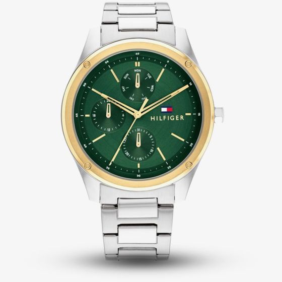 Tommy Hilfiger Mens Tyler Green Dial Watch 1710537
