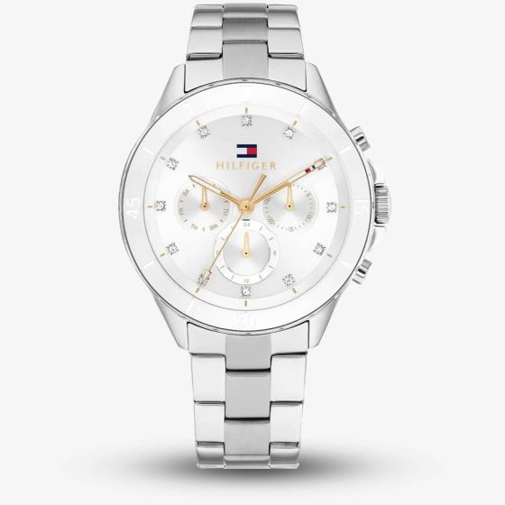 Tommy Hilfiger Mellie White & Silver Watch 1782707