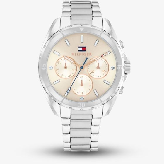 Tommy Hilfiger Ladies Mellie White Dial Chronograph Watch 1782782