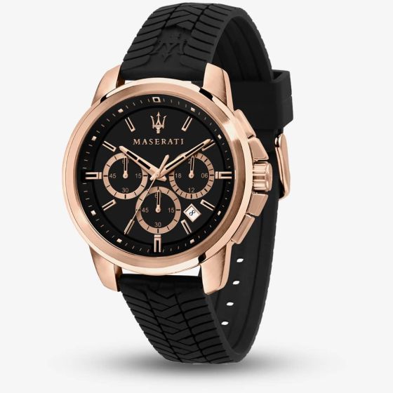 Maserati Mens Successo Rubber Strap Watch R8871621012