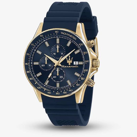 Maserati Mens Sfida Blue Watch R8871640004