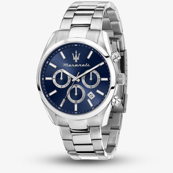 Maserati Mens Attrazione Blue Chronograph Watch MSR8853151005