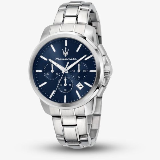 Maserati Mens Successo Chronograph Blue Dial Bracelet Watch R8873621047
