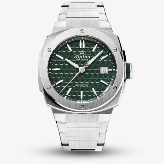 Alpina Mens Alpiner Extreme Automatic Green Dial Bracelet Watch AL-525GR3AE6B