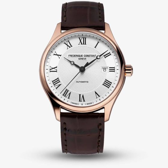 Frederique Constant Mens Classic Rose Gold Plated Watch FC-303MC5B4