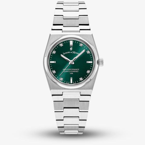 Jacques du Manoir Ladies Horizon Green Dial Watch JWL03603