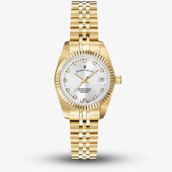 Jacques du Manoir Ladies Inspiration Elegance Gold Tone Watch NRO.12