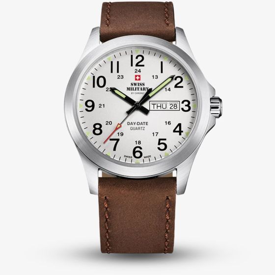  Swiss Military Mens Classic Brown Leather Strap SMP36040.16