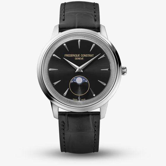 Frederique Constant Moneta Moonphase Black Watch FC-206B3S6