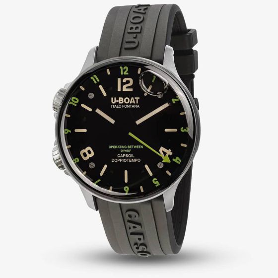 U-BOAT Mens Capsoil Green Hour Markers Watch 8838